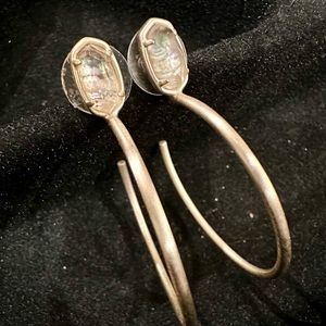 Silver Kendra Scott Hoops